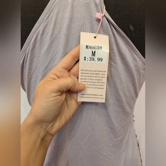 NWT Silver Sequin Tank Top - Picture 7 of 11